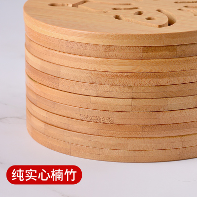 竹子垫隔热垫餐垫餐桌垫防烫碗垫子锅垫耐热家用木质防热垫菜盘垫