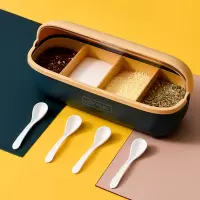 调料盒套装家用组合装一体多格厨房用品收纳调味放盐味精佐料塑料