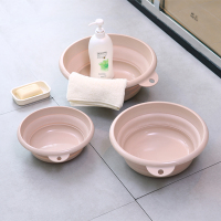 便携式可折叠脸盆压缩洗脸盆家用洗脚盆洗衣盆伸缩塑料小盆