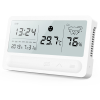 家用温度计室内高精度充电湿度计带表情台式壁挂式婴儿房温湿度表