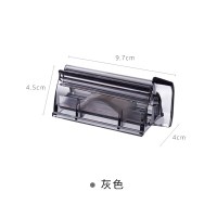 透明灰牙膏夹(可卷8CM以内管状物品)|日本制透明刷牙杯漱口杯牙膏置物架情侣牙刷杯套装洗漱杯