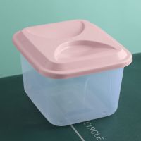 粉色15斤揭盖（送米杯）|塑料透明揭盖20斤米箱厨房防虫防潮30斤方形大米缸面粉杂粮储米桶