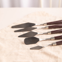 美涤蛋糕不锈钢刮刀 烘焙奶油刮刀抹刀牛轧糖雪花酥工具5件套