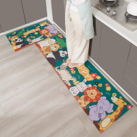 厨房皮革地垫吸油地垫防滑脚垫防油防水家用垫子进门门垫卡通地毯