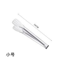 单个套餐[立送随机小礼品] 9寸加厚三线食品夹|烧烤夹子烤肉面包食品加厚不锈钢自助餐菜煎牛排专用厨房