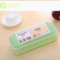 绿色(镂空)|筷子筒筷子笼筷子盒架桶塑料吸管勺子刀叉带盖沥水托餐具收纳家用