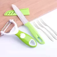 削皮刀不锈钢多功能土豆刮皮器苹果削皮器瓜果刀具水果刀套装刨刀