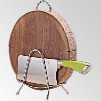 不锈钢刀架菜板架多功能厨房用品置物架砧板架菜刀架刀具架子刀座