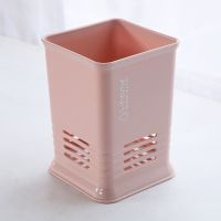 藕粉[单格] 筷子筒|可拆卸塑料沥水筷笼多功能筷子筒沥水防霉厨房餐具收纳架筷子筒