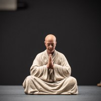 我心向佛/ZSH|功夫小和尚茶宠摆件精品可养禅意装饰品茶桌摆设茶道茶具配件