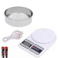电子秤+面粉筛[送分蛋器]|烘焙工具套装电动打蛋器家用打奶油机电子秤蛋糕模具