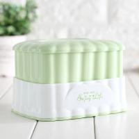 长方形-绿色小号[不带牙签筒]|家用简约桌面纸巾盒带牙签筒创意抽纸盒餐巾纸盒饭店餐馆用纸巾盒