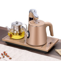 全自动防烫保温款37x20宝马金色|37x23全自动上水电磁炉茶具配件烧水壶玻璃茶壶套装家用冲泡茶器