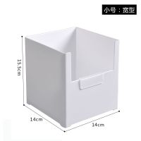 宽型:白色/小号(2299)送卡扣|厨房橱柜收纳盒日式抽屉分类整理盒塑料盒桌面收纳筐护肤品收纳盒