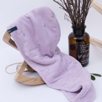 双层加厚干发帽(紫色)|干发帽女吸水速干毛巾洗头发帽子包头巾加厚神器擦头家用日本