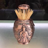 福禄寿牙签红古|金属牙签筒玫瑰花创意客厅家用个性欧式俄罗斯金属合金牙签筒