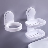 吹风机架+双层皂盒A款|吹风机架 免打孔卫生间电吹风架壁挂置物架吹风机架子浴室 风筒架