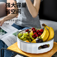 厨房旋转置物架收纳盒调料旋转式多功能调味品收纳盘度圆形