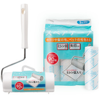 日本 粘毛滚可撕式黏尘纸滚刷床粘毛去除毛器衣物衣服沾滚筒