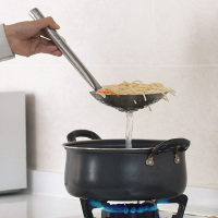 不锈钢油炸漏勺家用笊篱滤油勺厨房大号捞面盛饺子勺过滤网漏网勺