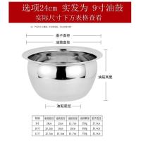 加厚油盆 【28CM】(商用款)|特厚不锈钢漏勺油炸捞篱油桶油盆沥勺猪油罐厨房酒店家用大号漏勺