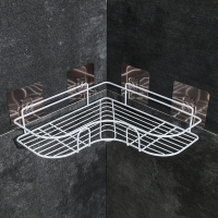 白1套(4个贴)无钩|免打孔转角置物架卫生间洗漱架 浴室无痕壁挂三角架收纳架