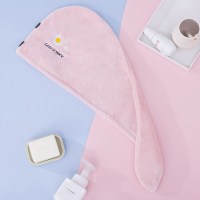 淡粉小雏菊|浴帽干发帽女士可爱韩国吸水速干发浴巾加厚擦头发毛巾包头巾