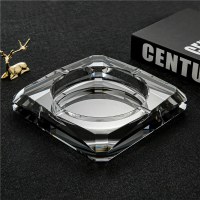 15CM甲骨文黑金款送防滑垫|烟灰缸创意个性潮水晶玻璃欧式大号家用客厅办公室烟缸北欧