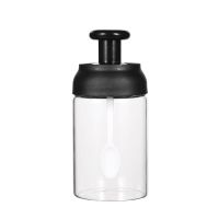 300ML刷油罐 两只调料罐+1只刷油罐|调料瓶玻璃密封罐厨房用品蜂蜜收纳瓶烧烤刷油壶家用调味盒储物罐