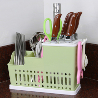 多功能筷子筒沥水筷子架厨房筷子盒挂式餐具刀具架塑料筷子笼筷筒