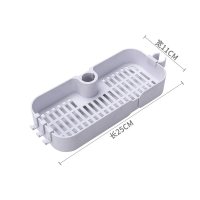 [通用款]白色(送粘贴片,可粘贴墙壁安装)|花洒置物架免打孔卫生间淋浴房神器浴室用品升降杆沐浴露托盘收纳