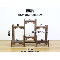 鸡翅木前后|红酸枝茶架 紫砂壶架子 茶具收纳架 小博古架 茶杯茶壶茶宠展示架
