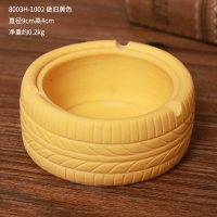 轮胎黄色|复古多功能防飞灰烟灰缸创意个性潮家用客厅办公室防风烟缸ins
