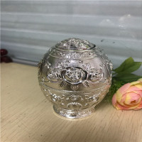 银玫瑰|欧式家居金属创意自动手压客厅餐厅牙签盒俄罗斯复古牙签筒瓶