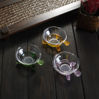 创意玻璃茶漏茶道漏斗杯茶具茶隔配件茶叶过滤网泡茶滤茶器茶壶架