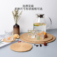 亚麻餐垫大号锅垫家用防热垫菜垫子碗垫子隔热垫防烫垫碗垫餐盘垫