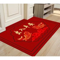 门口出入平安脚垫防滑门垫鞋柜地毯门厅走廊红色喜庆蹭蹭垫厨房垫