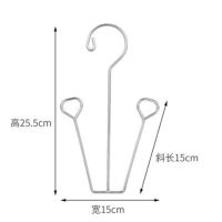 3只装心型款式|不锈钢防风晒鞋架阳台晾晒架挂钩晒鞋挂架鞋子架晾鞋架