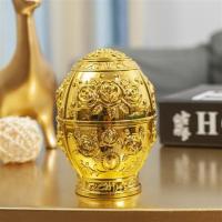 裸金玫瑰|自动按压式牙签筒欧式牙签盒家用客厅餐桌牙签筒创意收纳盒子