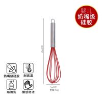 全包一体硅胶:打蛋器[1件]|耐高温一体式硅胶刮刀烘焙奶油刮板抹刀蛋糕铲子搅拌工具套装