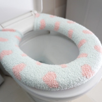 冬加厚软绵绵o型u型方型通用马桶座便圈马桶保暖套座便垫爱心