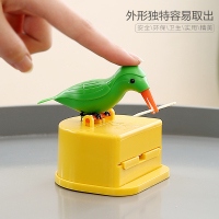 按压式小鸟牙签筒网红同款自动弹出牙签盒抖音可爱卡通小鸟牙签罐