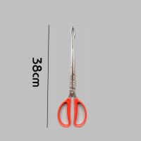 38cm（弯头）黄鳝夹|黄鳝夹子加长带齿鳝鱼夹子鱼鳅火钳子不锈钢龙虾夹食品夹垃圾夹子