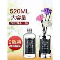 1瓶装百合[清新淡雅]|无火香薰精油补充液大瓶家用熏香卧室内持久空气清新剂香水味摆件