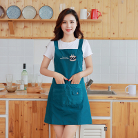 围裙女韩版厨房双层防水防油罩衣夏季家用时尚透气背带式做饭