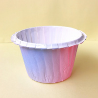 粉红紫色渐变帽子杯(50个)|郁金香蛋糕纸杯耐高温硬质杯子家用西点甜品装饰纸托烘焙火焰杯
