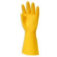 (5双装)南洋100克加厚型 S|五双十双牛筋乳胶加厚耐用家务劳保防水洗碗洗衣橡胶皮手套