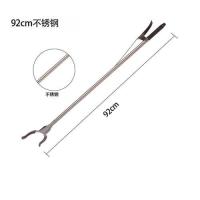不锈钢92cm|捡垃圾夹子拾物器加长柄铝合金火钳环卫垃圾夹不锈钢卫生钳取物器