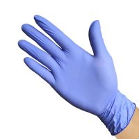 蓝紫色普通款50只盒装 中号-M|一次性黑色丁腈橡胶乳胶加厚防护家务洗碗防油纹身染发修车手套