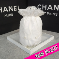 白色袖套短款蕾丝女秋冬韩版羽绒服护袖防污袖头办公室成人套袖